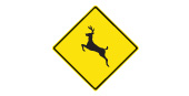 Deer crossing sign: Ontario MTO