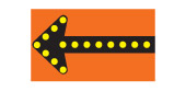 Detour direction (with flashing arrow board) sign — Ontario MTO