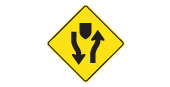 Divided highway begins sign: Ontario MTO