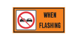 Do not pass pilot or pace vehicle sign: Ontario MTO