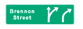Freeway exit (overhead) sign — Ontario MTO