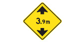 Low clearance ahead sign: Ontario MTO