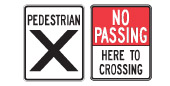 Pedestrian crossover (PXO) sign: Ontario MTO