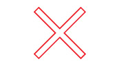 Railway crossing crossbuck sign: Ontario MTO