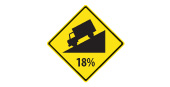 Steep hill ahead sign: Ontario MTO