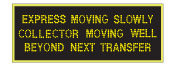 Variable message sign (dynamic message board) sign: Ontario MTO